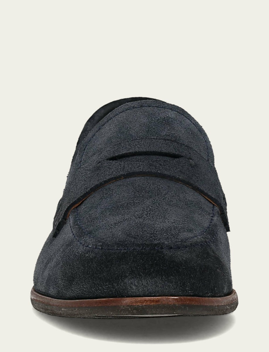 Men’s Midnight Blue Suede Graham Penny Casual Leather Shoes