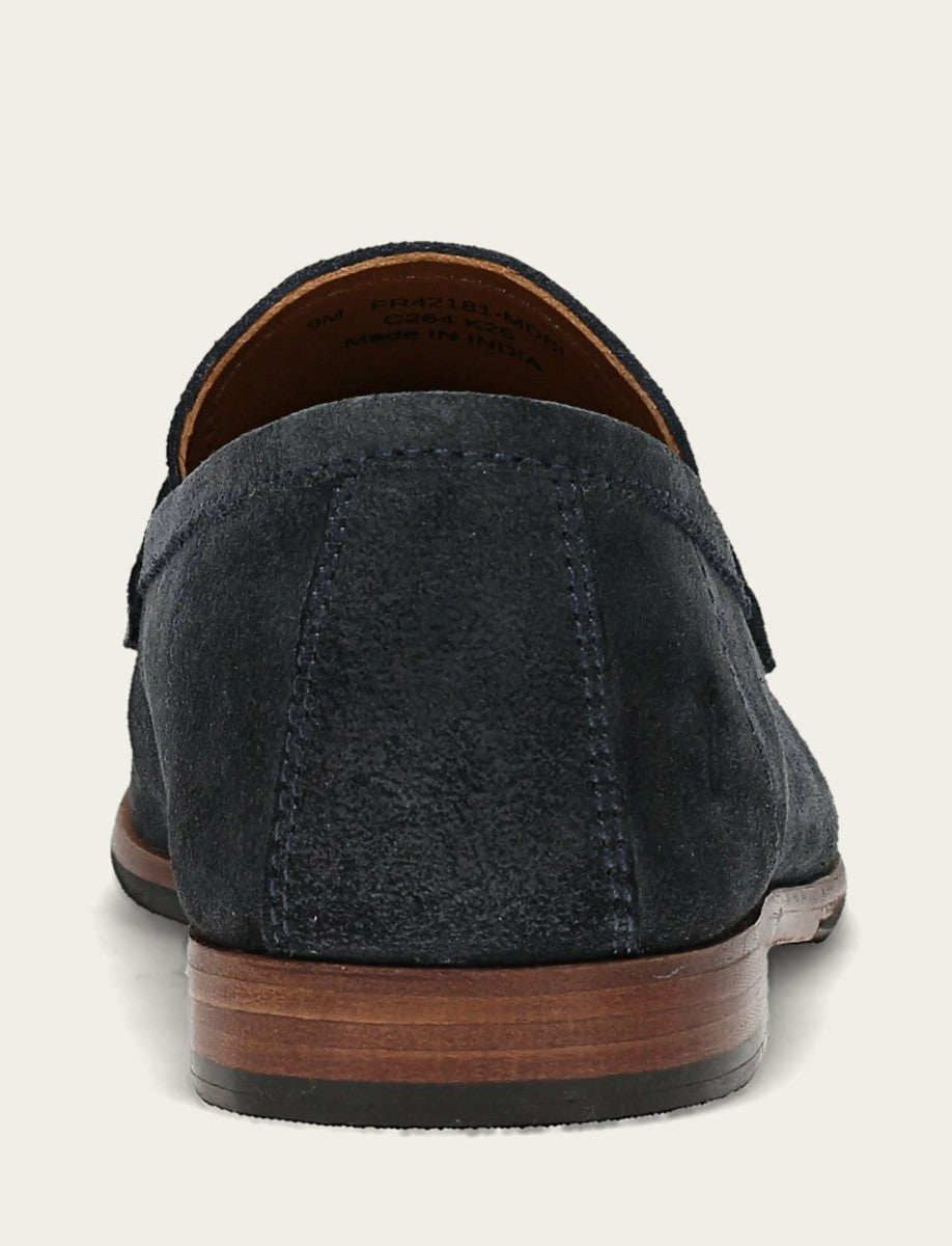 Men’s Midnight Blue Suede Graham Penny Casual Leather Shoes