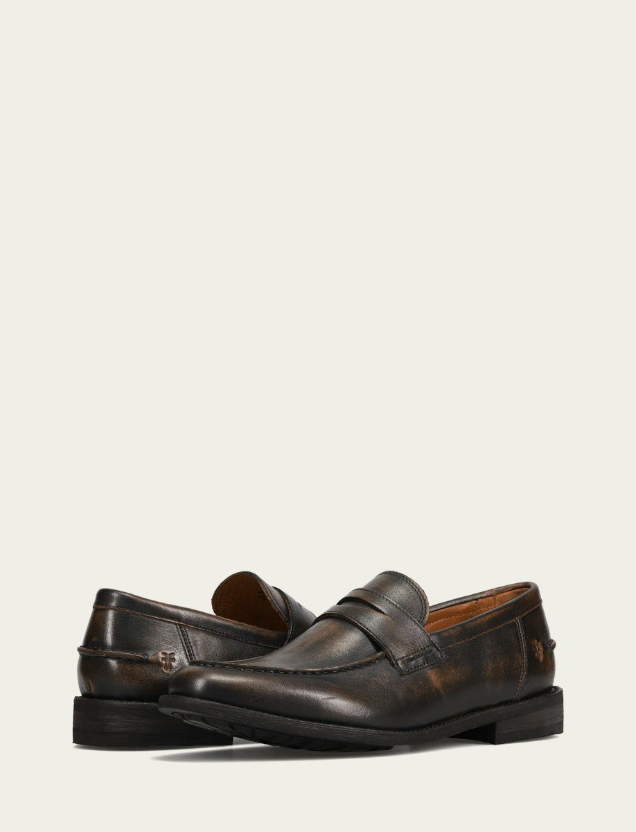 Men's Brown Brush Off Tyler Flex Penny Loafer