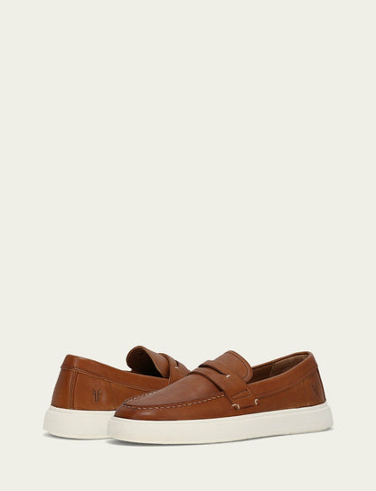 Men’s Caramel Beau Penny Leather Sneakers