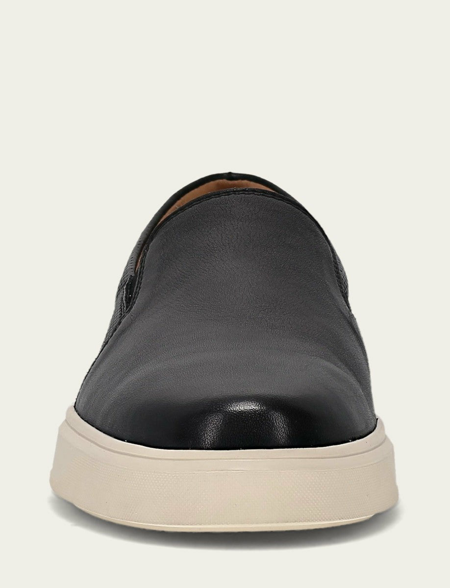Men’s Black Beau Twin Gore Leather Sneakers