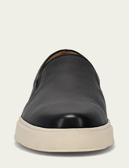 Men’s Black Beau Twin Gore Leather Sneakers