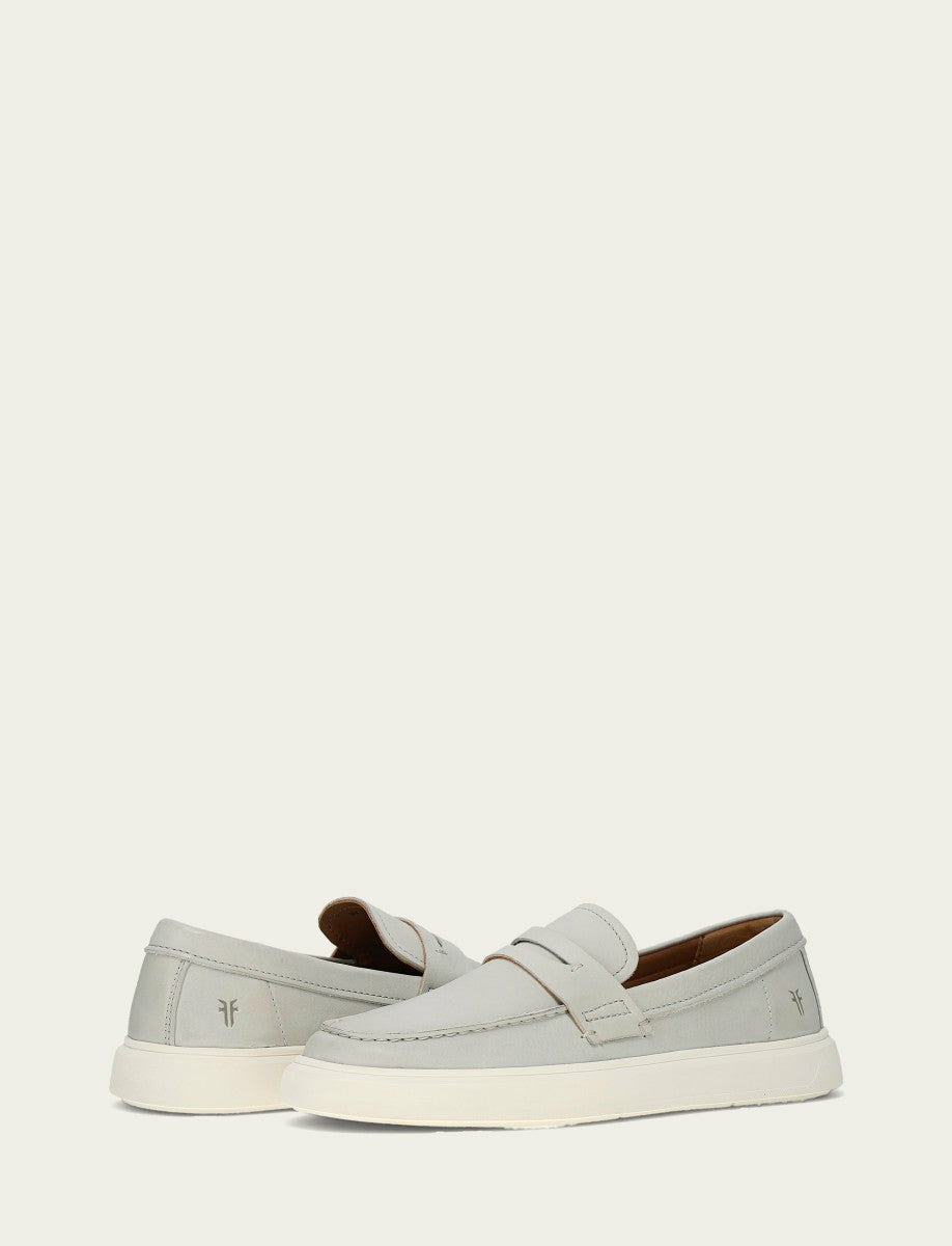 Men’s Beige Beau Penny Leather Sneakers