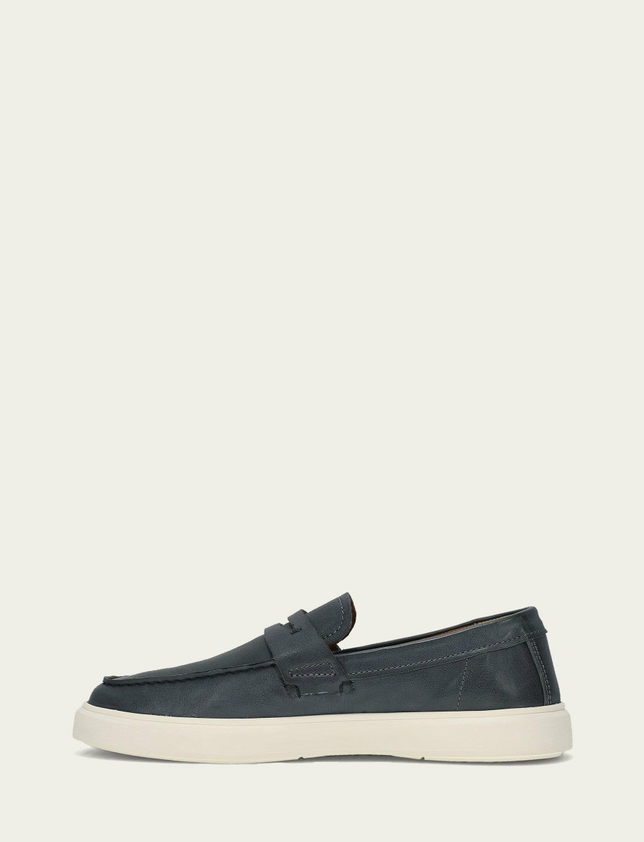 Men’s Denim Beau Penny Leather Sneakers