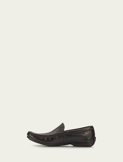 Men's Black Lewis Venetian Loafers