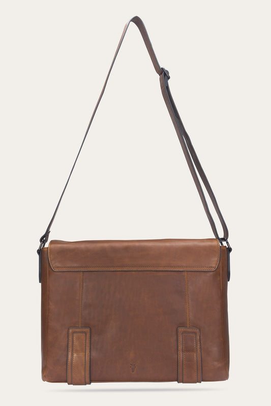 Men's Cognac Logan Messenger Bag
