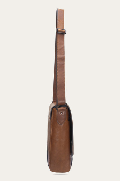 Men's Cognac Logan Messenger Bag