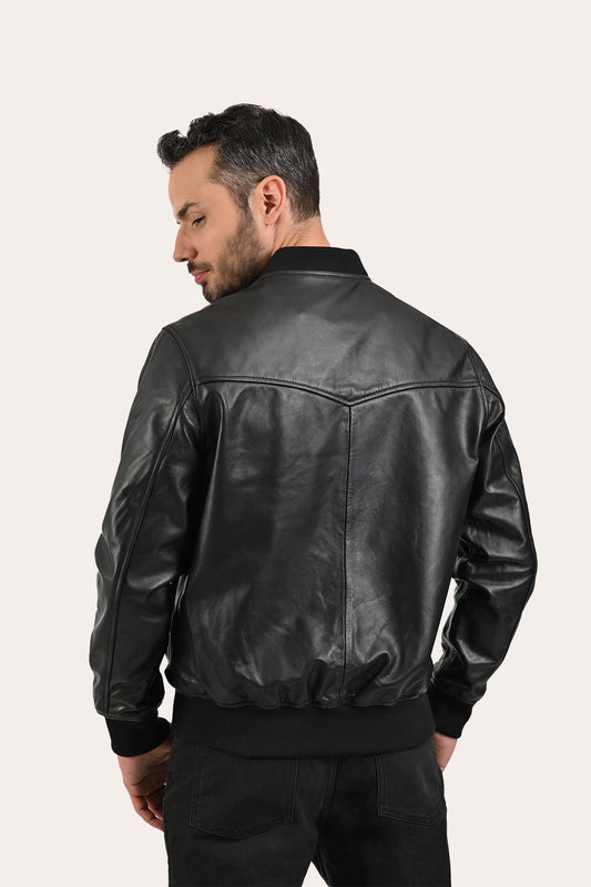 Men's Black Nashville Leather Jacket
