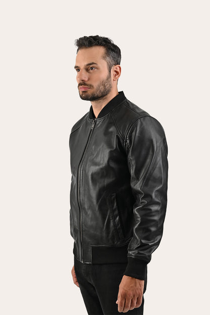 Men's Black Nashville Leather Jacket