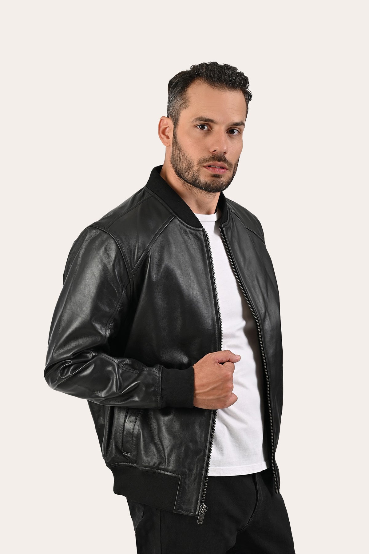 Men's Black Nashville Leather Jacket