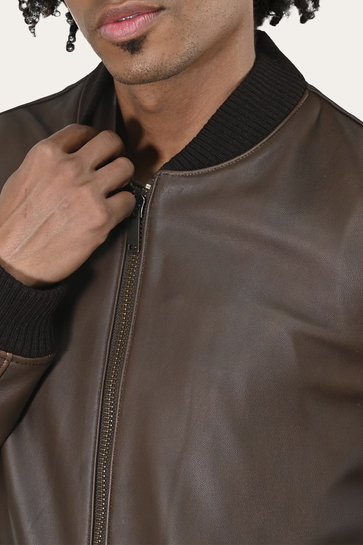Men's Moka Tobacco Colt Bomber Jacket