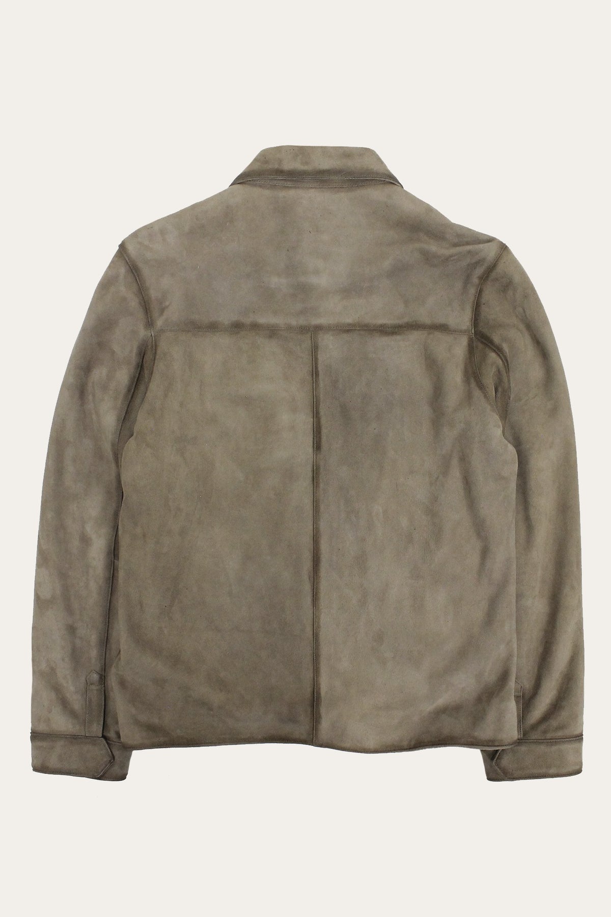 Men’s Taupe Brock Suede Utility Shacket