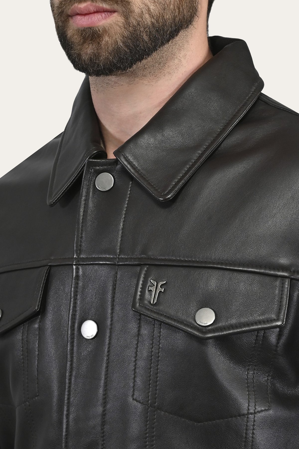 Men's Dark Brown Ruffian Trucker Jacket