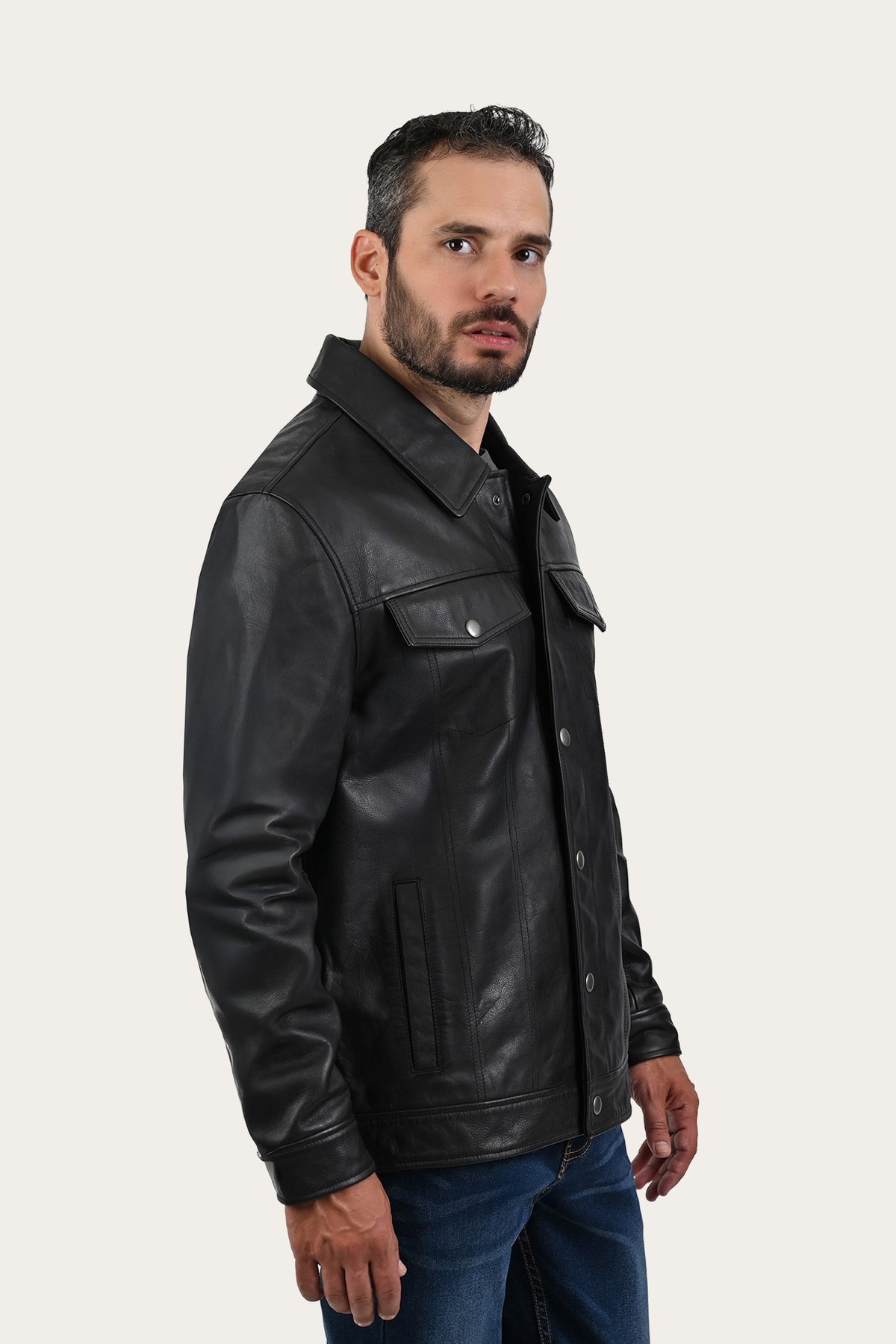 Black Baxter Trucker Jacket