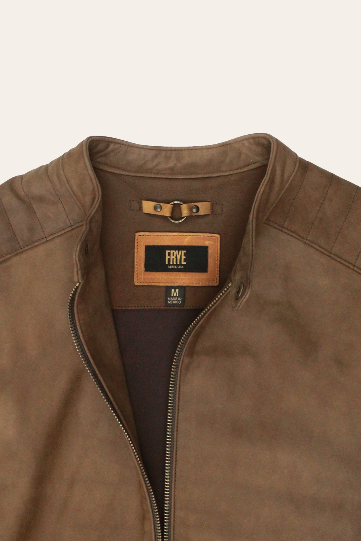 Men’s Tobacco Desert Racer Leather Jacket