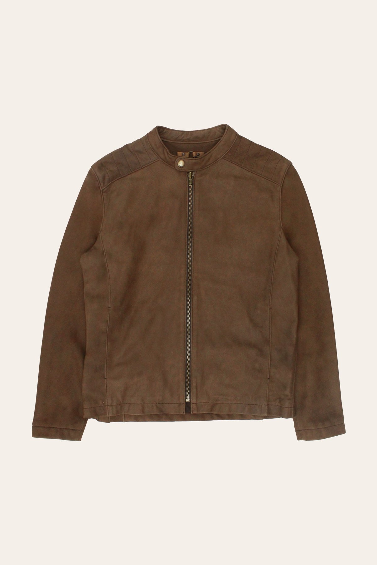 Men’s Tobacco Desert Racer Leather Jacket