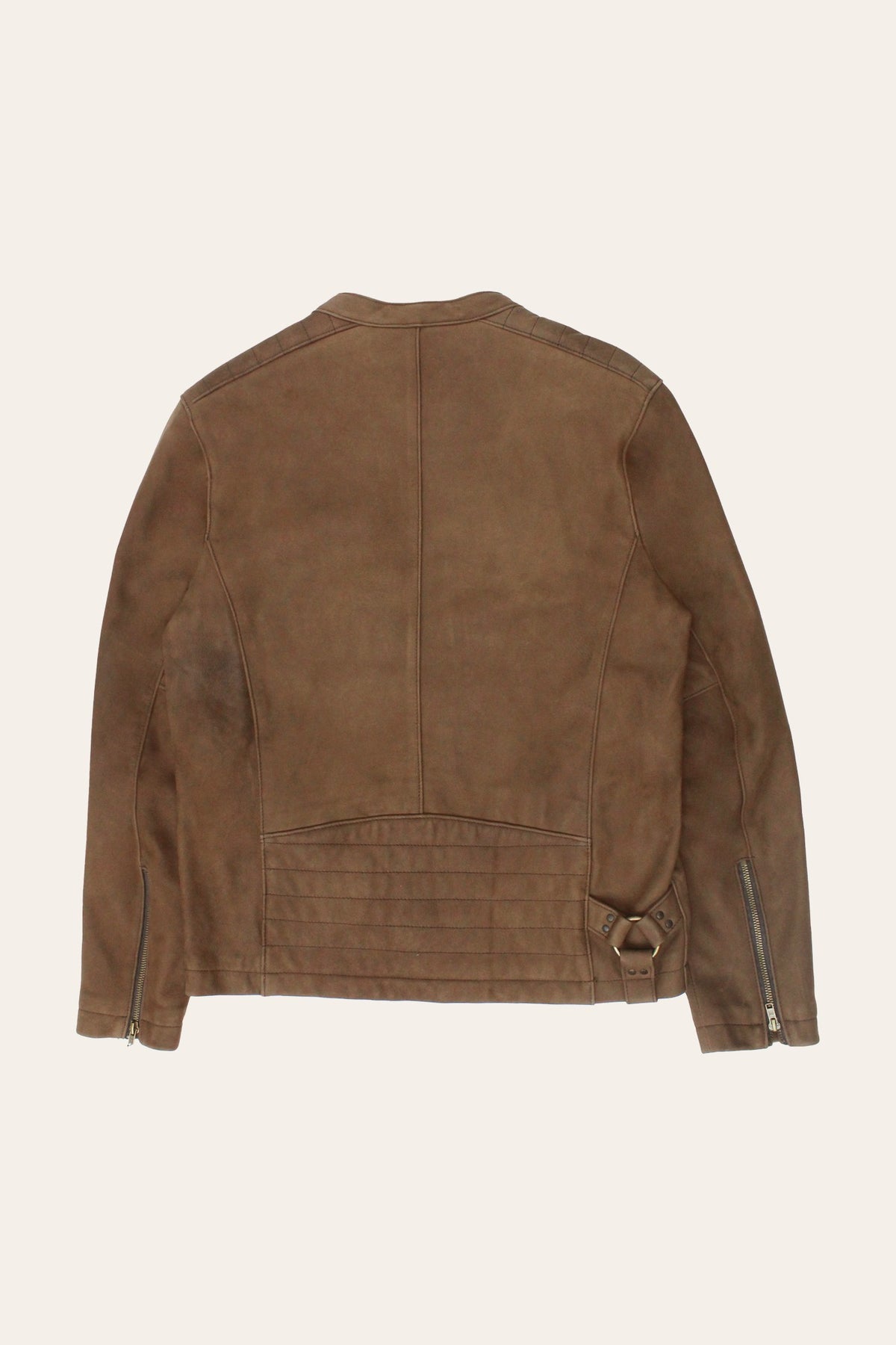 Men’s Tobacco Desert Racer Leather Jacket