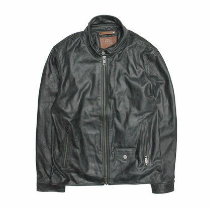Men’s Black Lawton Modern Nappa Biker Jacket