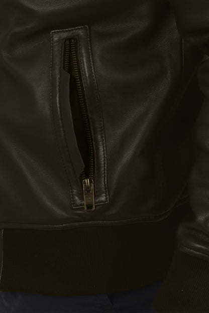 Men's Dark Brown Remington Trucker Jacket