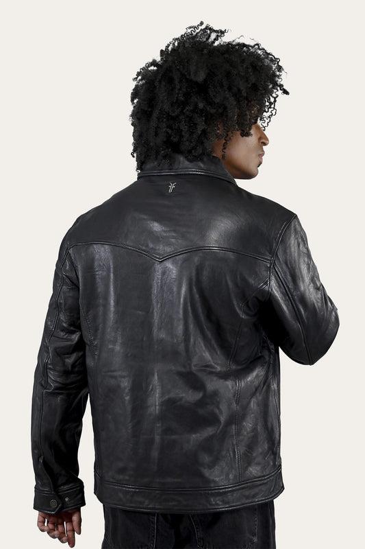 Men's Black Ruffian Trucker Jacket