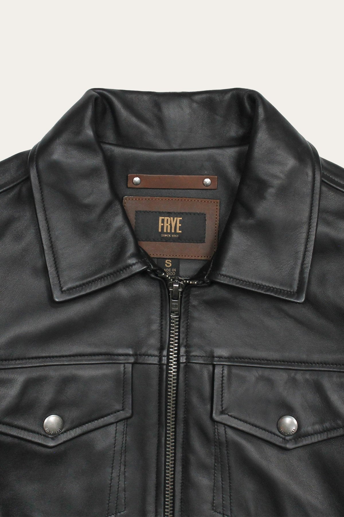 Men’s Black Durango Trucker Leather Jacket