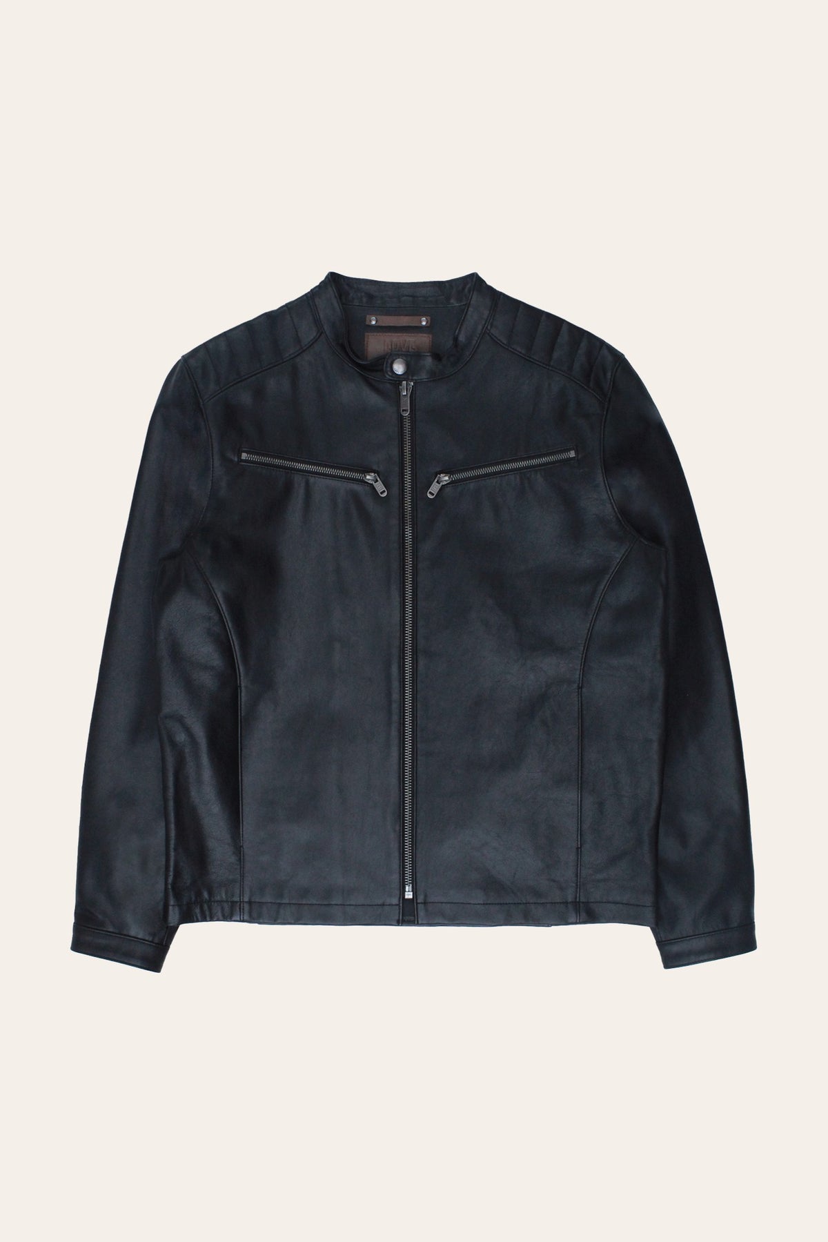 Men’s Black Pioneer Racer Leather Jacket