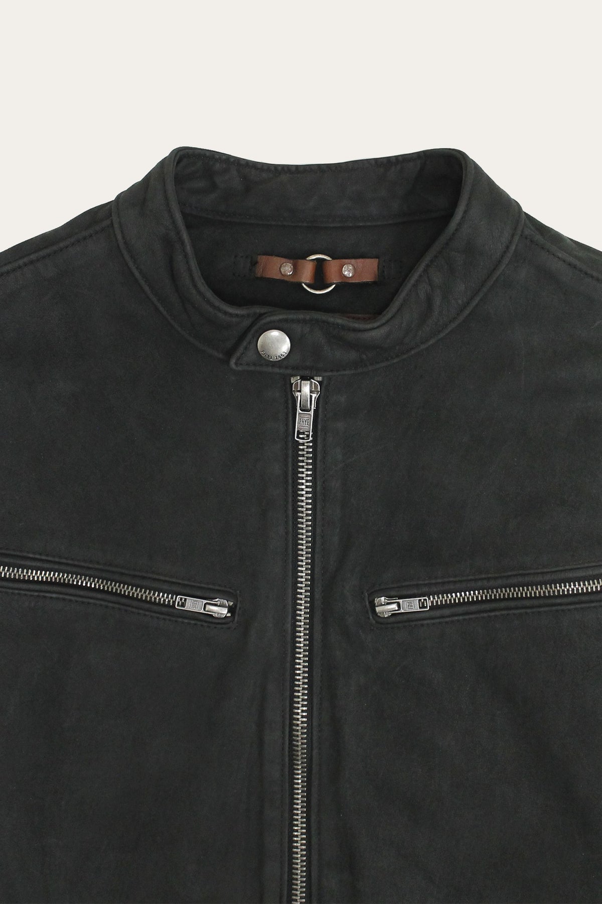 Men’s Black Cattleman Vintage Cafe Racer Leather Jacket